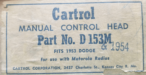 Radios para autos antiguos dodge 1953M 1